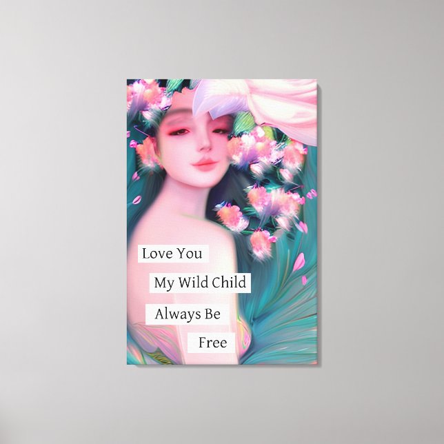 Kärlek Du mitt vildbarn Canvastryck (Framsida)