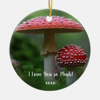 Kärlek Du mush svampar Ornament Round