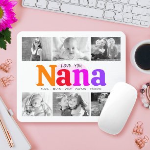 Kärlek Du Nana Colorful Rainbow 6 Photo Collage Musmatta