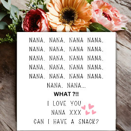 kärlek du nana morma mors dag med hjärtan julkort