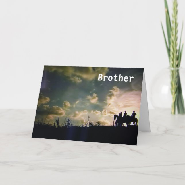 KÄRLEK DU OCH GRATTIS PÅ FÖDELSEDAGEN ***BRODER*** KORT (Framsida)