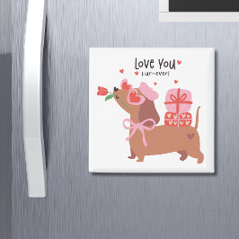 Kärlek Du Päls-All Cute Fransk Dachshund Hund Magnet