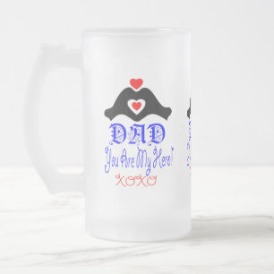 ❤ 🍺 Kärlek Du Pappa, du är min Hero Fabulous Frostat Ölglas