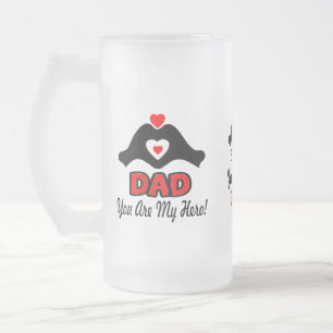 ❤ 🍺 Kärlek Du Pappa, du är min Hero Fabulous Frostat Ölglas
