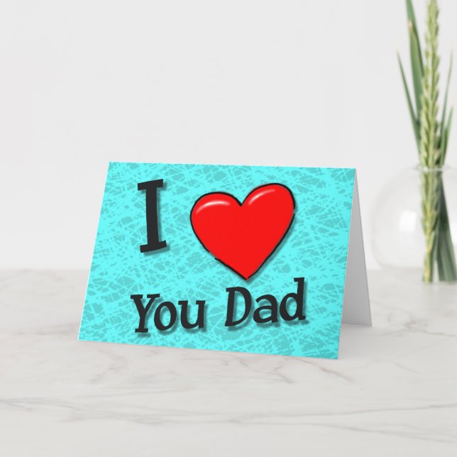 Kärlek Du Pappa Fars dag Kort (Framsida)