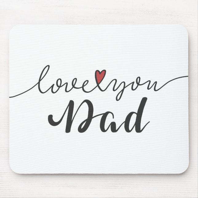 Kärlek Du Pappa Lycklig Fars dag | Musmatta (Framsidan)