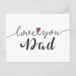 Kärlek Du Pappa Lycklig Fars dag vykort