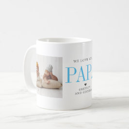 Kärlek Du Pappa | Två Foto Collage Kaffemugg