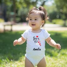 Kärlek Du Personlig Bebis Bodysuit