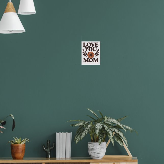 Kärlek Du Poster dekorationsmuren Mamma (Vardagsrum 1)