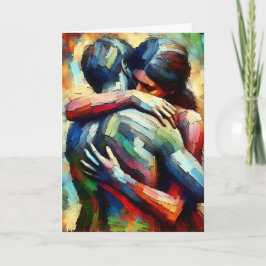 Kärlek du så mycket | Älskare Embracing Kort