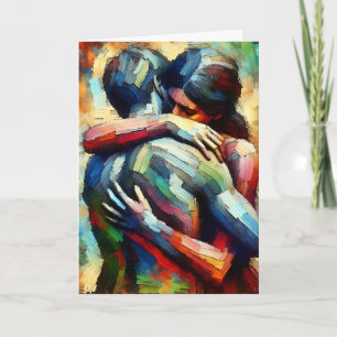 Kärlek du så mycket   Älskare Embracing Kort
