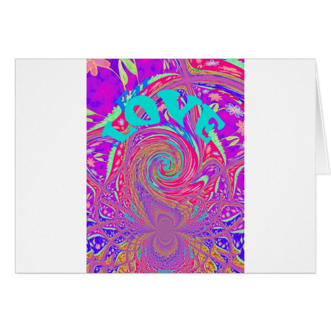 Kärlek Du sparar datumet Graphic Text Design lov Hälsningskort (Framsidan Horizontal)