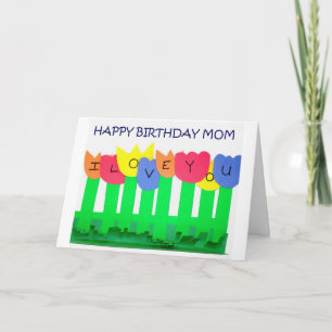 KÄRLEK DU/SPECIELLA MAMMA GRATTIS PÅ FÖDELSEDAGEN KORT