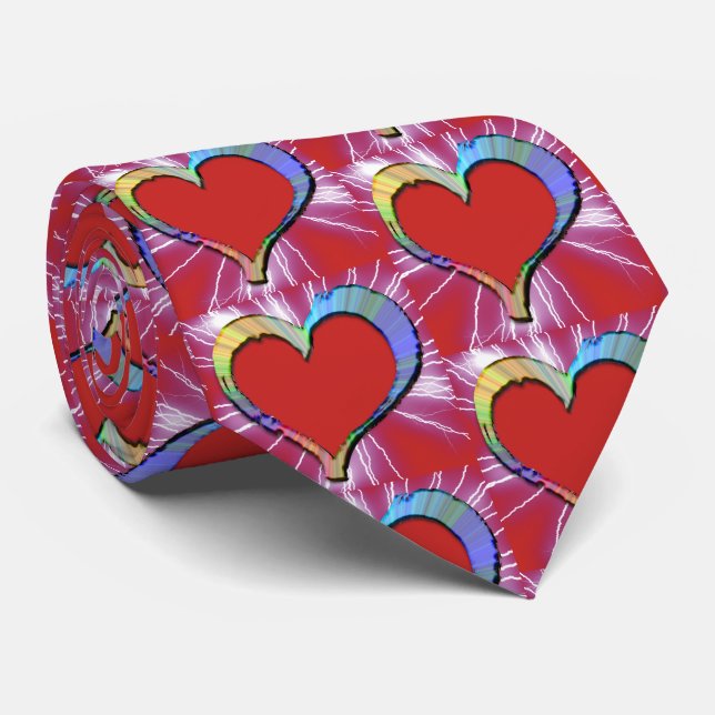 Kärlek du tappar elektriska Valentines day Hearts Slips (Rullad)