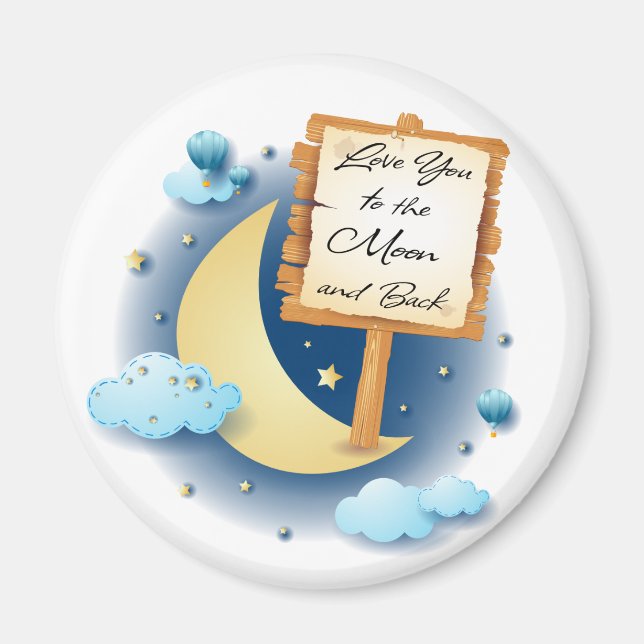 Kärlek Du till Måne och bak Magnet (Framsidan)