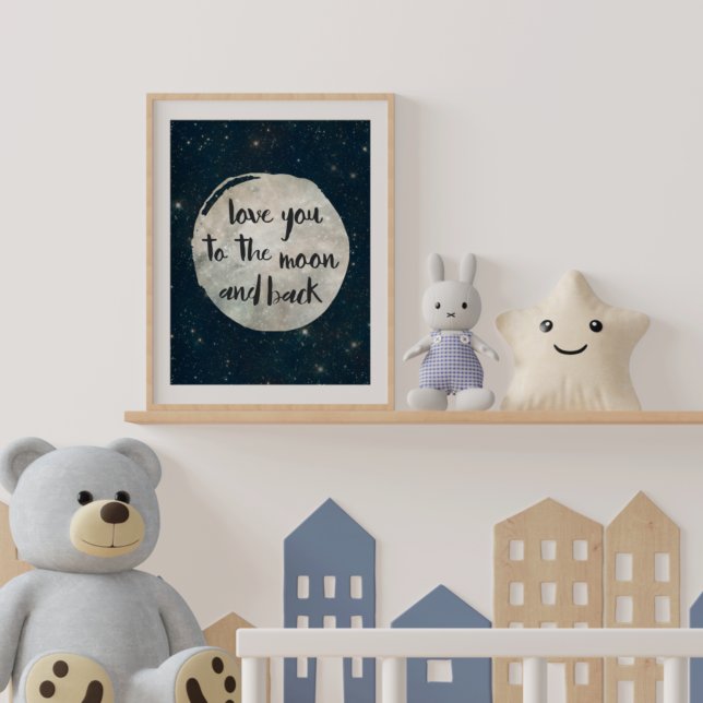 Kärlek Du till Måne och bak Poster (Skapare uppladdad)