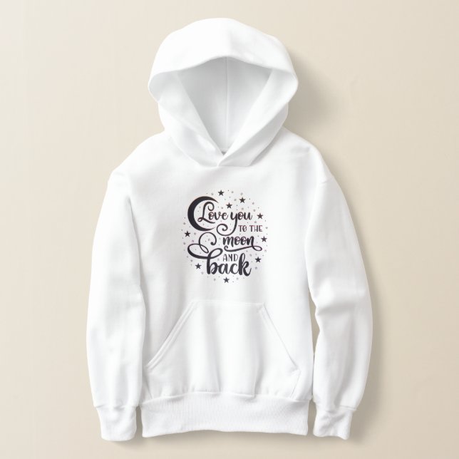 Kärlek Du till Måne och bak T Shirt (Laydown)
