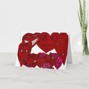KÄRLEK DU VALENTINE HEART Card Helgkort