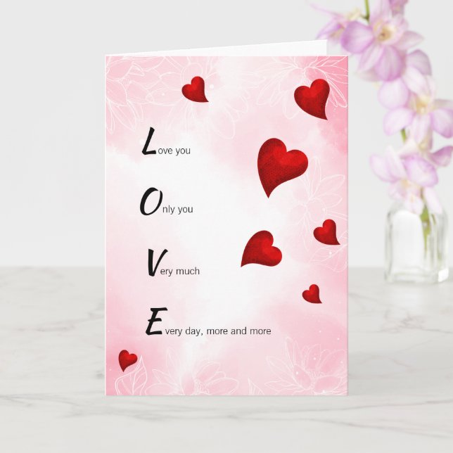 Kärlek, du, Valentine Kort (Orkide)