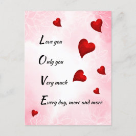 Kärlek, du, Valentine Vykort