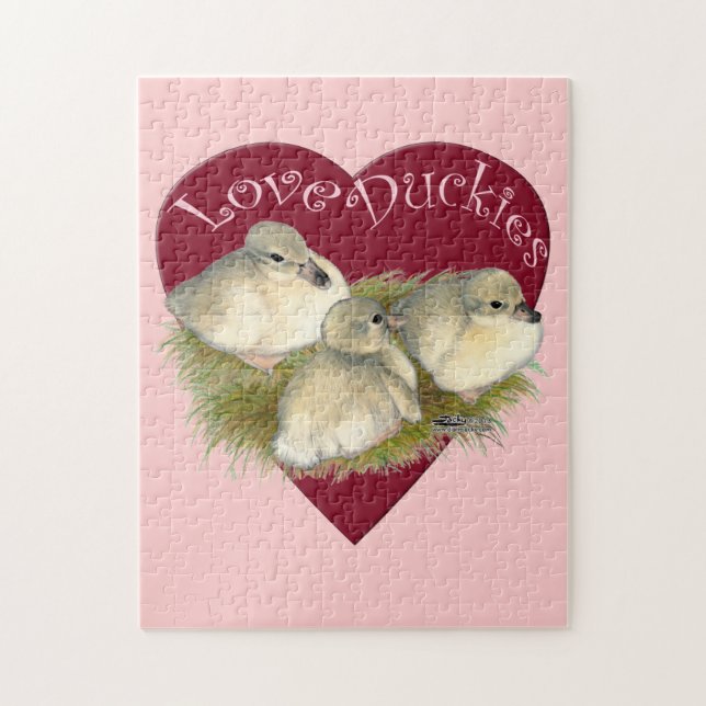 Kärlek Duckies Pussel (Vertikal)