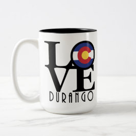 KÄRLEK Durango Colorado 15oz Två-Tonad Mugg