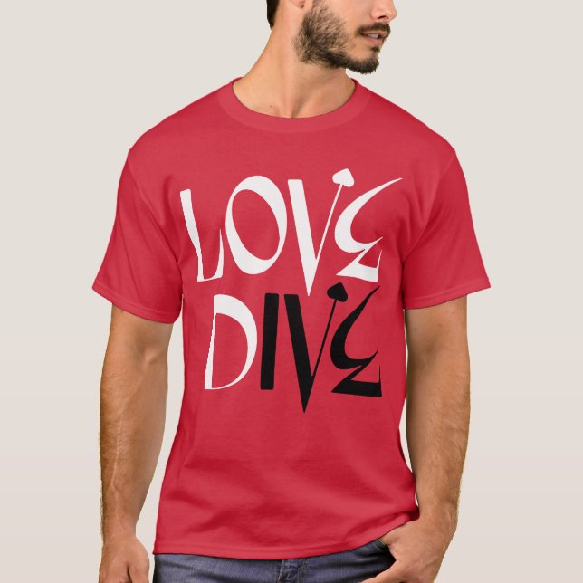 kärlek dyk pojke t shirt (Framsida)