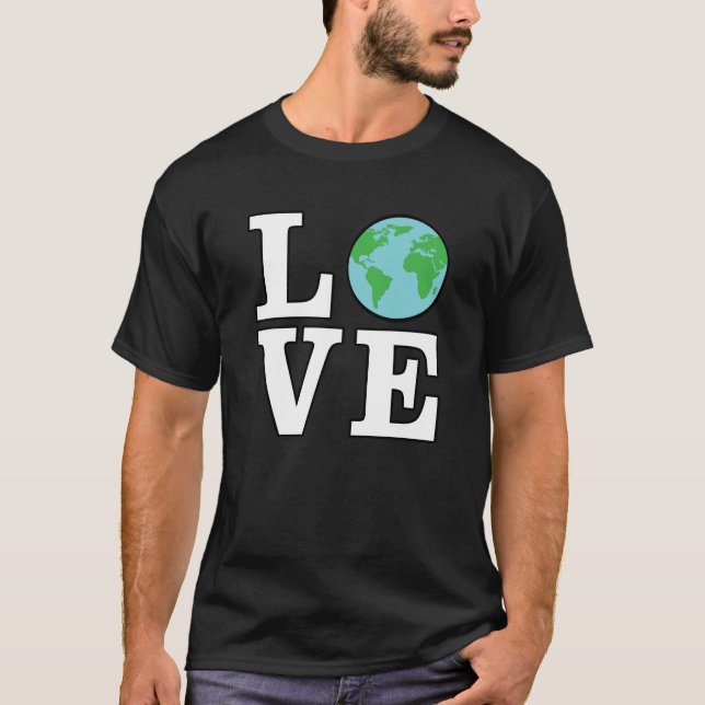Kärlek Earth - Activism T Shirt (Framsida)