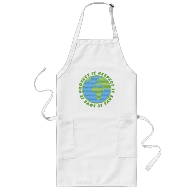 Kärlek Earth Aprons Långt Förkläde (Framsidan)