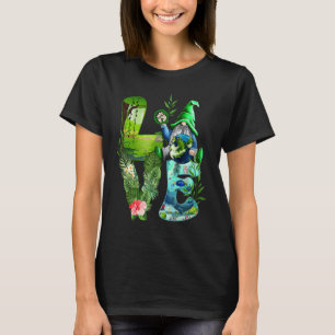 Kärlek Earth Day Gnome Spara vår planetmiljö T Shirt