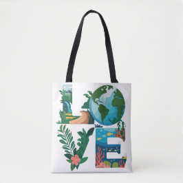 Kärlek Earth Day Tote Bag Tygkasse