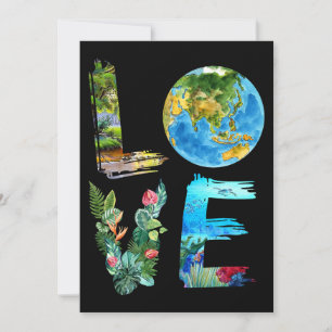 Kärlek Earth Kids Earth Day Varje dag Environment Inbjudningar