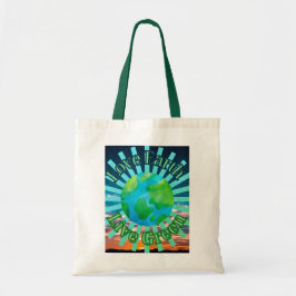 Kärlek Earth Live Grönt Tote Bag - Grönt Earth Day Tygkasse