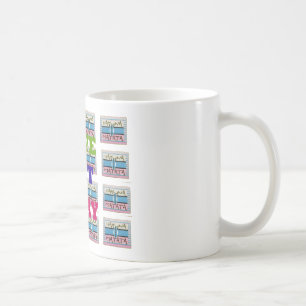 Kärlek Eat Play Hakuna Matata Art Skriv ut Kaffemugg