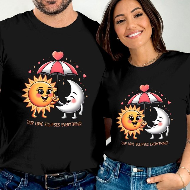 Kärlek Eclipses All Cute Heartwarming T Shirt (Skapare uppladdad)