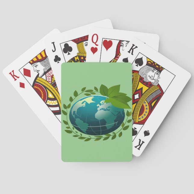 Kärlek | Eco Globe | Grönt Planet Casinokort (Baksidan)
