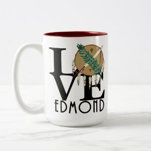 KÄRLEK Edmond Oklahoma 15oz Två-Tonad Mugg