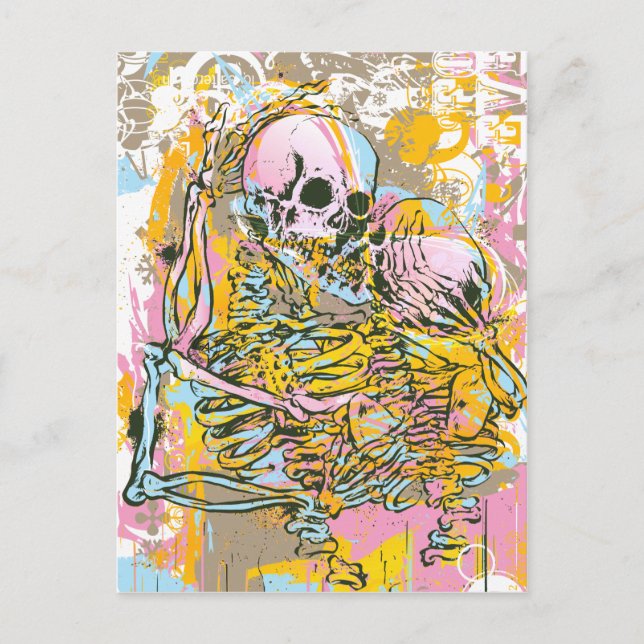 Kärlek efter döden vykort (Framsida)