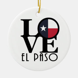 KÄRLEK El Paso Julgransprydnad Keramik