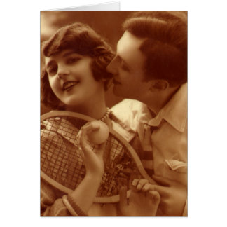 Kärlek Elak Ingenting i tennis Hälsningskort