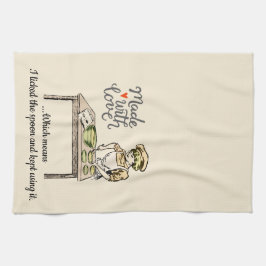 Kärlek-Elak Slickat jag "Spoon-finalen" Kökshandduk