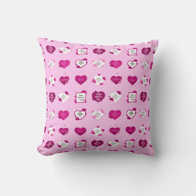 Kärlek Elegant Modern Popular Best Heart Kudde (Framsida)