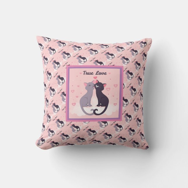 Kärlek Elegant Modern Popular Best Heart Kudde (Framsida)
