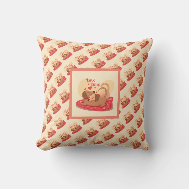 Kärlek Elegant Modern Popular Best Heart Kudde (Framsida)