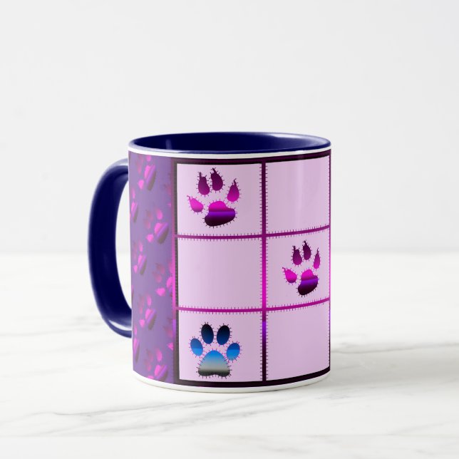 Kärlek Elegant Modern Popular Best Heart Mugg (Framsida vänster)