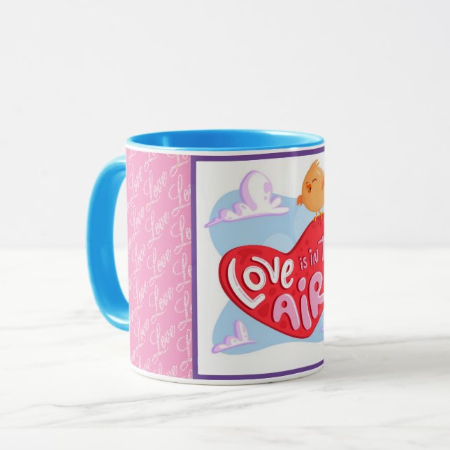 Kärlek Elegant Modern Popular Best Heart Mugg (Framsida vänster)