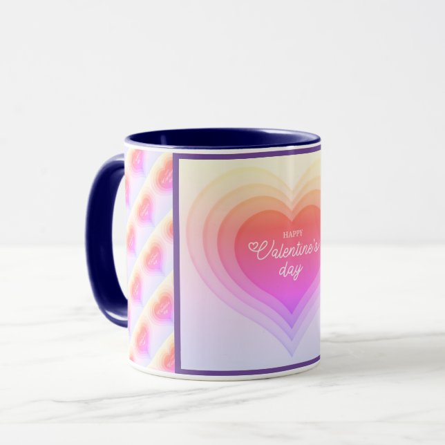 Kärlek Elegant Modern Popular Best Heart Mugg (Framsida vänster)
