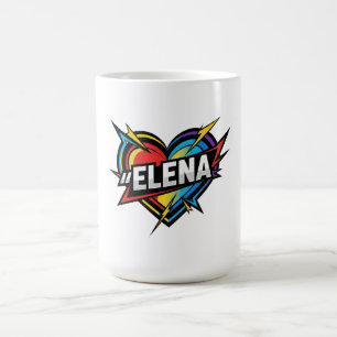 Kärlek Elena Kaffemugg