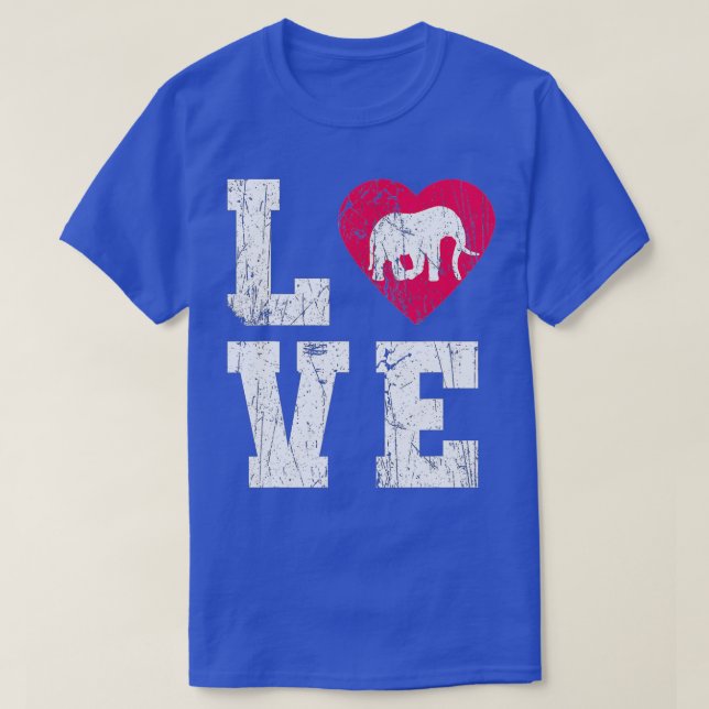 Kärlek Elephant T Shirt (Design framsida)